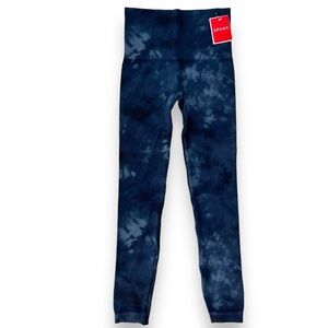 NWT SPANX Seamless Ecocare Ankle Legging Deep Blue Tie Dye